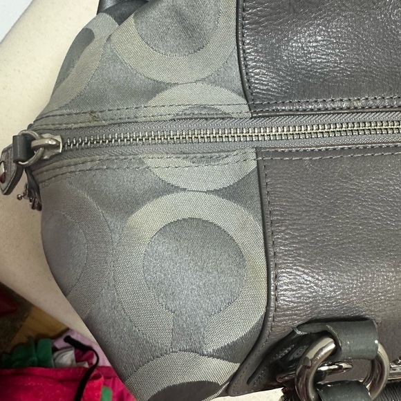 Gray Coach Signature Bag - Picture 6 of 13
